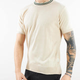 Maglia in cotone con collo a contrasto Yes London