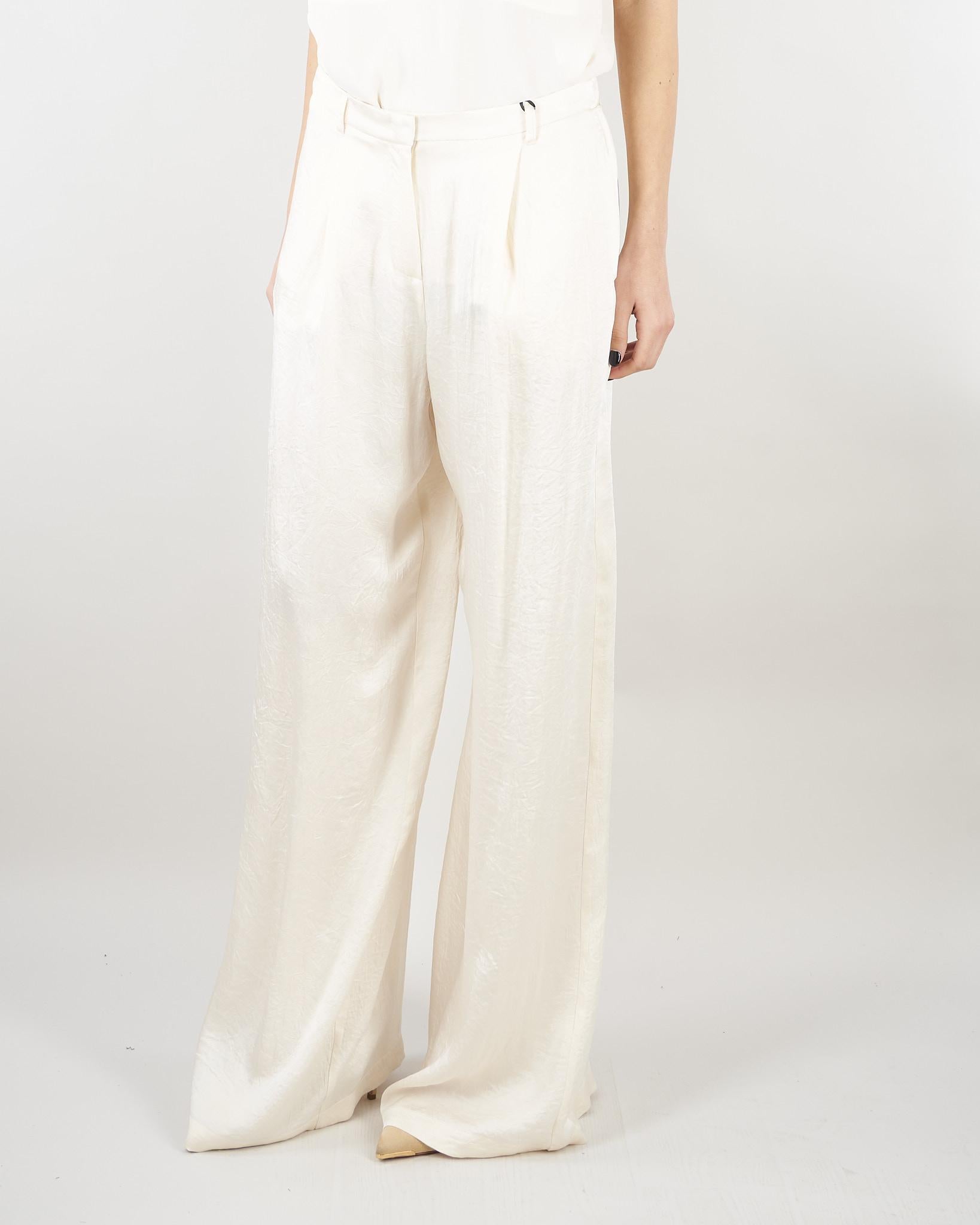 Pantalone Burro ampio in twill crinckle MLMFORMATO 4 MARELLA 