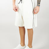 Bermuda in double jersey con coulisse e tape logato Emporio Armani