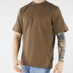 T-shirt Tortora in cotone pesante Relaxed fit XM4261 35 YES LONDON 