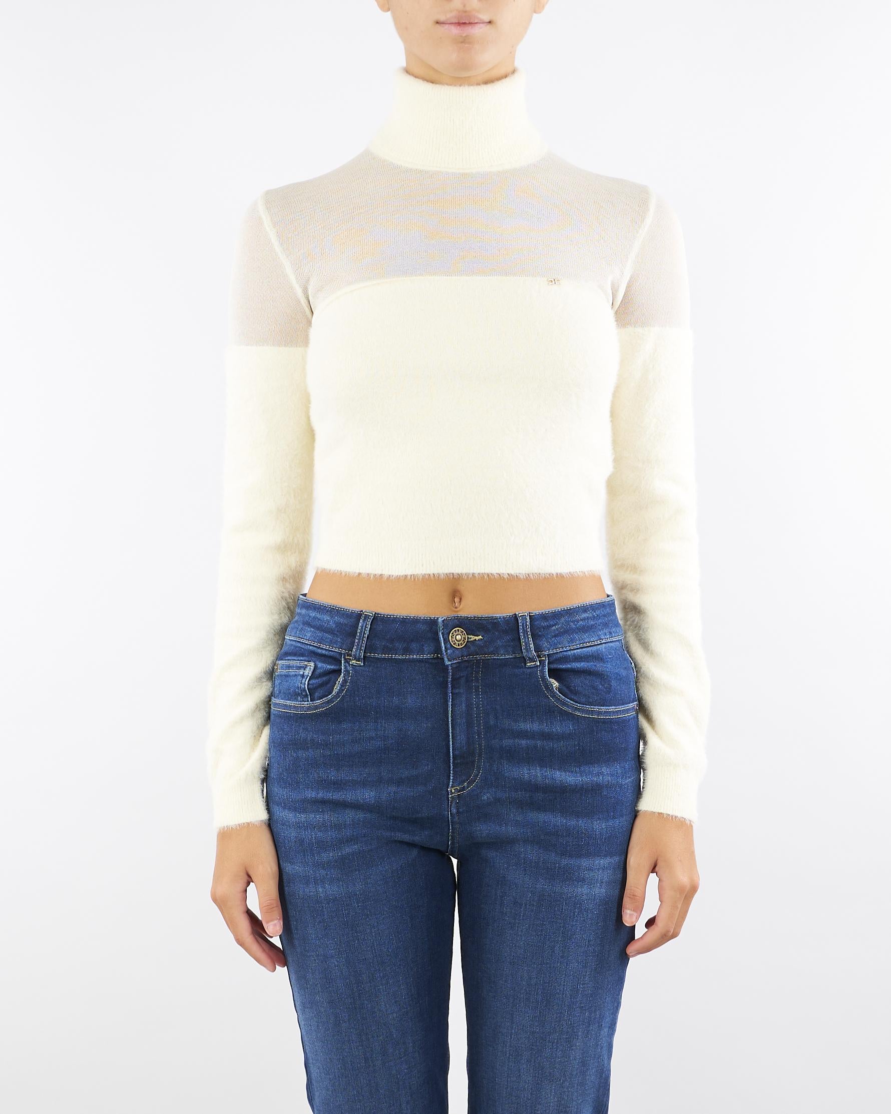 Dolcevita Milk in maglia con logo gioiello MK54T57E2 DZ9 ELISABETTA FRANCHI 