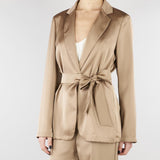 Blazer Tortora in doppio raso PBPGATTI 6 PENNY BLACK 
