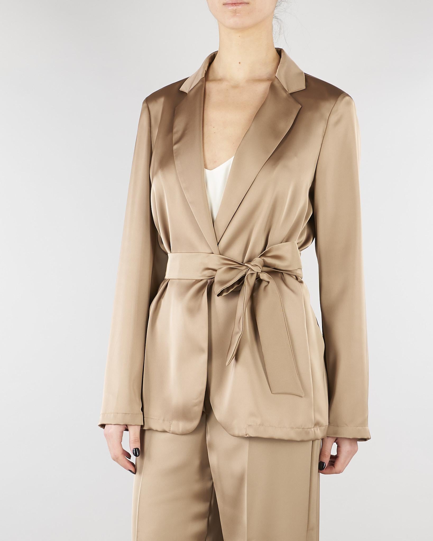 Blazer Tortora in doppio raso PBPGATTI 6 PENNY BLACK 