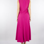 Abito midi Fuxia in tessuto sablé PBPCIMA 2 PENNY BLACK 