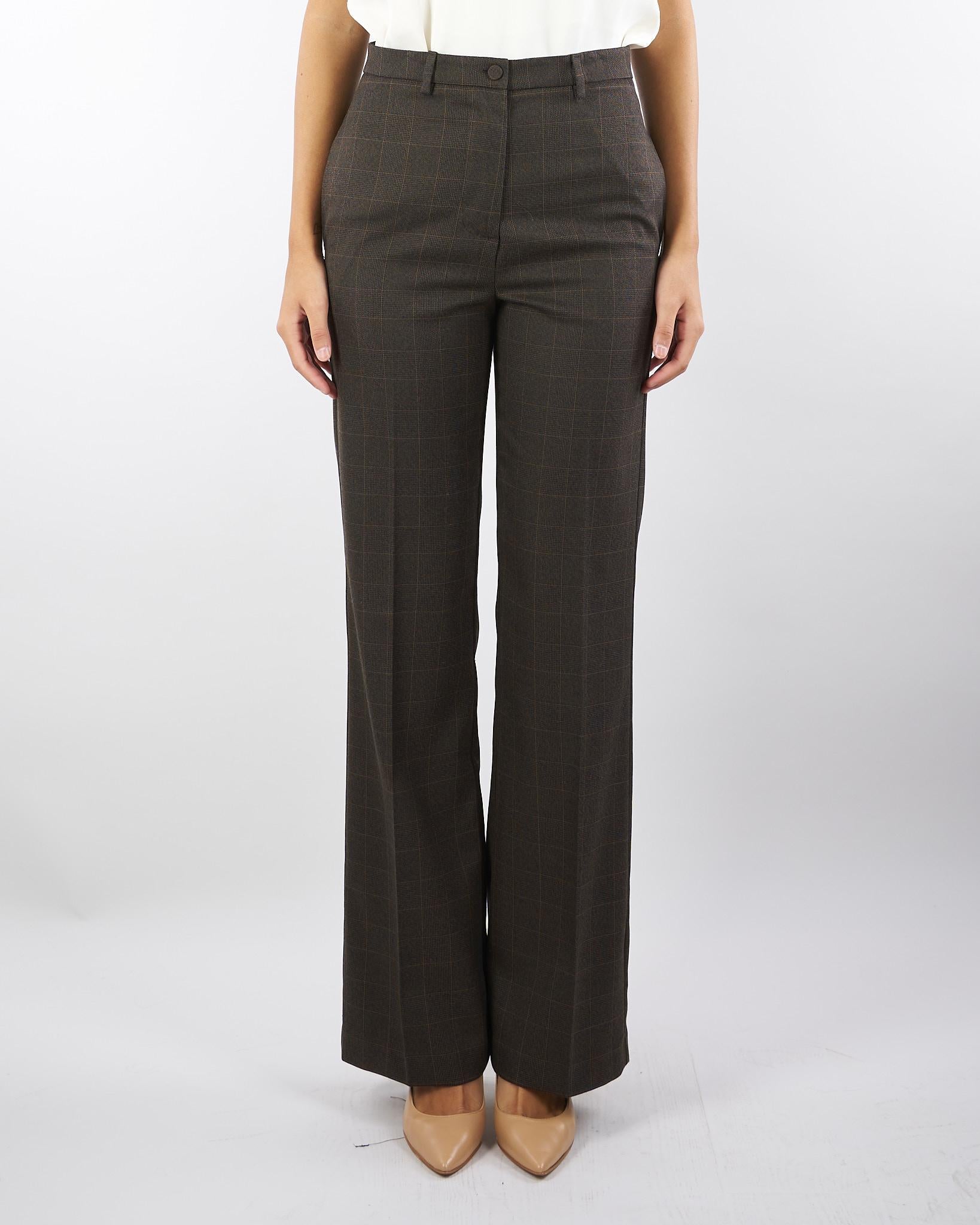 Pantalone Moro check con gamba dritta TF0234 85 VICOLO 