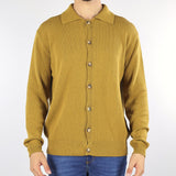 Cardigan Senape con colletto