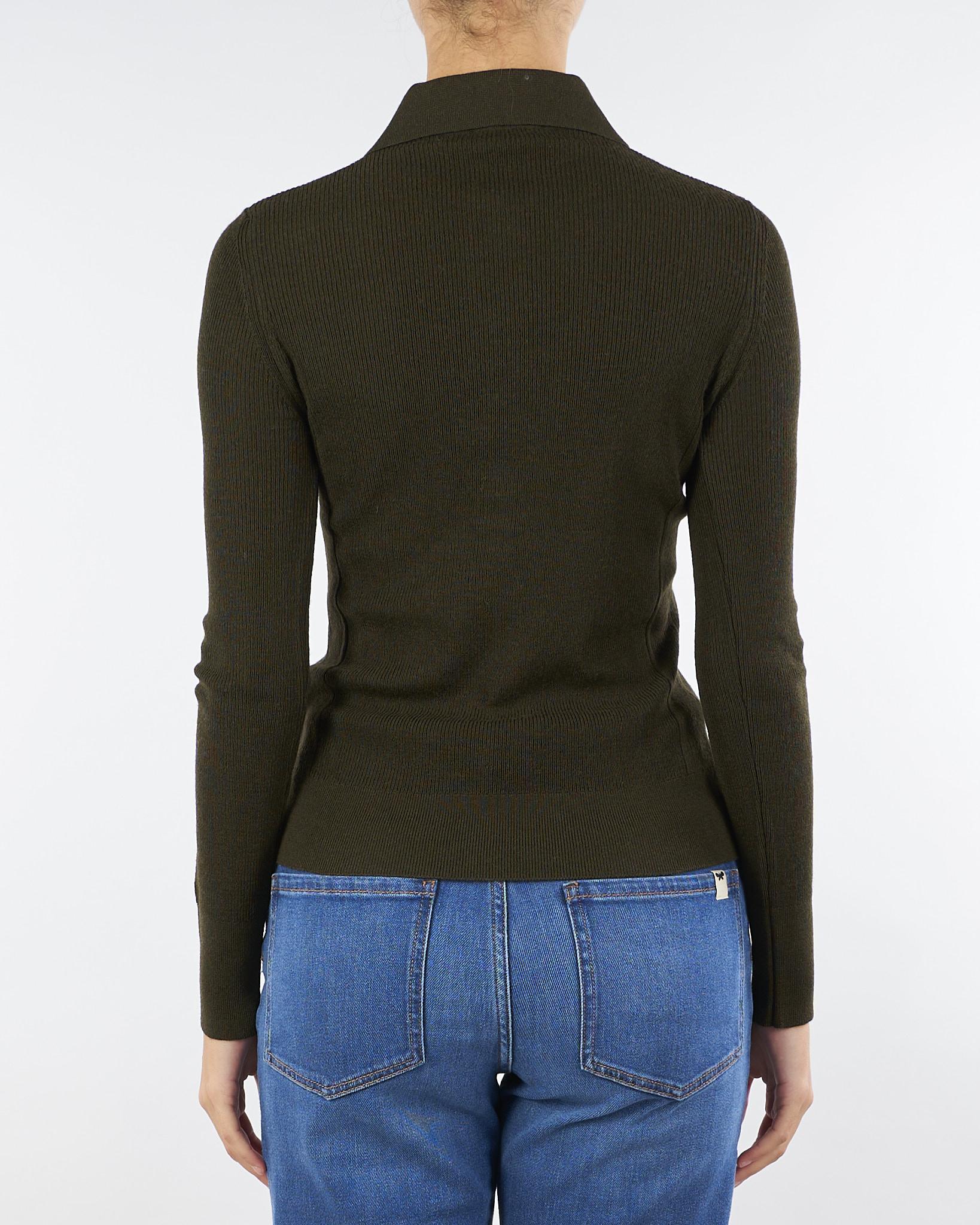 Maglia Polo Verde a costine Maby MABY 308 NENETTE 