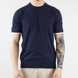 Maglia in filo con profili a contrasto Paolo Pecora