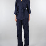 Giacca kimono Blu con maniche a 3/4 SP5PR005 3000 ICONA 
