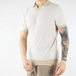 Maglia polo jacquard Sabbia DK17028 30 DIKTAT 