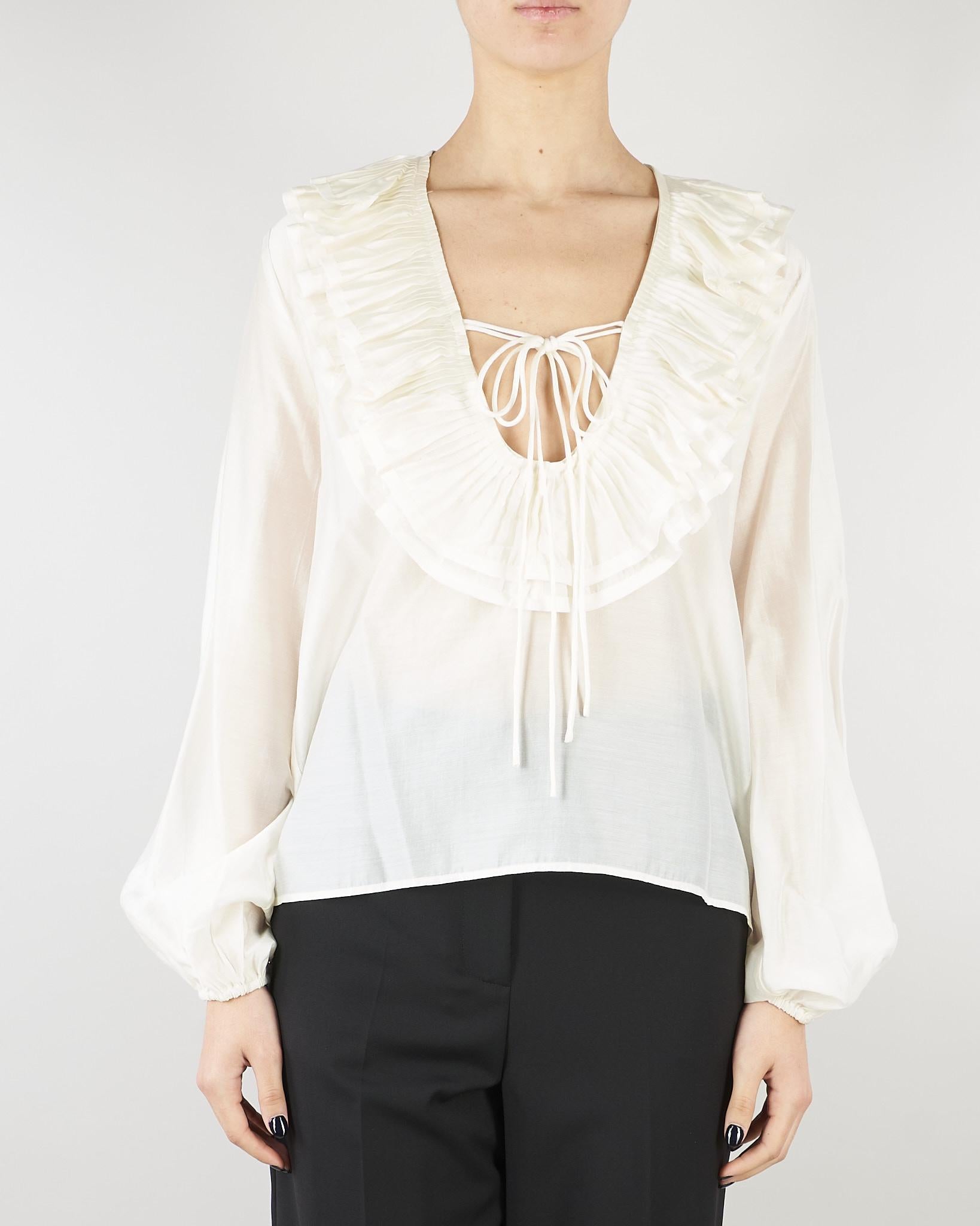 Blusa Panna con volant SS260116 2 ELEH 
