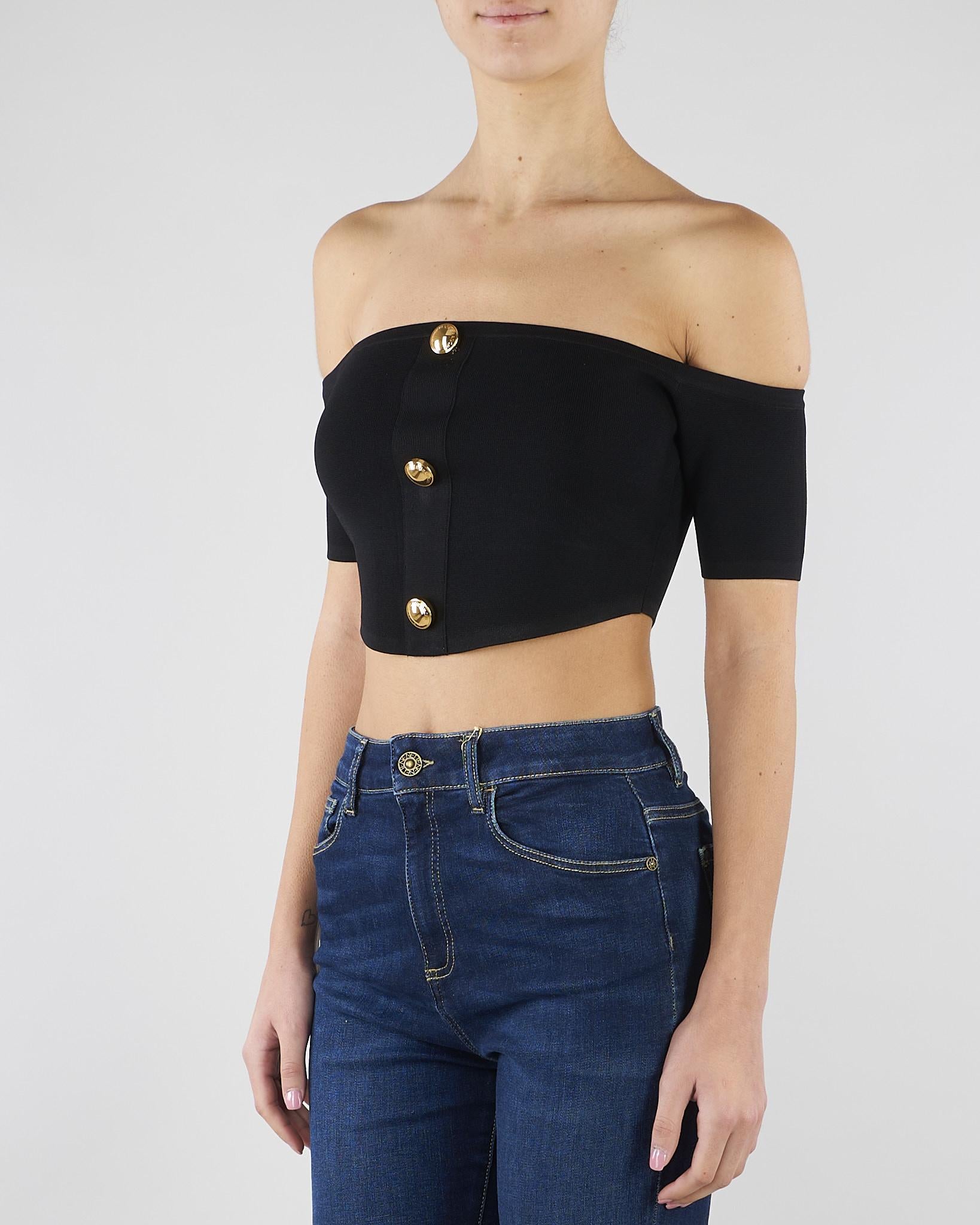 Top in maglia Nero TK86B62E2 110 ELISABETTA FRANCHI 