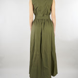 ABito Verde chemisier in cotone NS032 37 NO SECRETS 