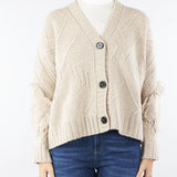 Cardigan Beige in filato di lana STALLO 3 MAX MARA WEEKEND 
