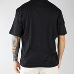 T-shirt Nero in jersey lucido F0134054 9000 PAOLO PECORA 