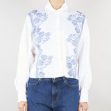 Camicia Bianco in cotone con ricami in pizzo D48EK040ET0 MFA39 ERMANNO BY ERMANNO SCERVINO 