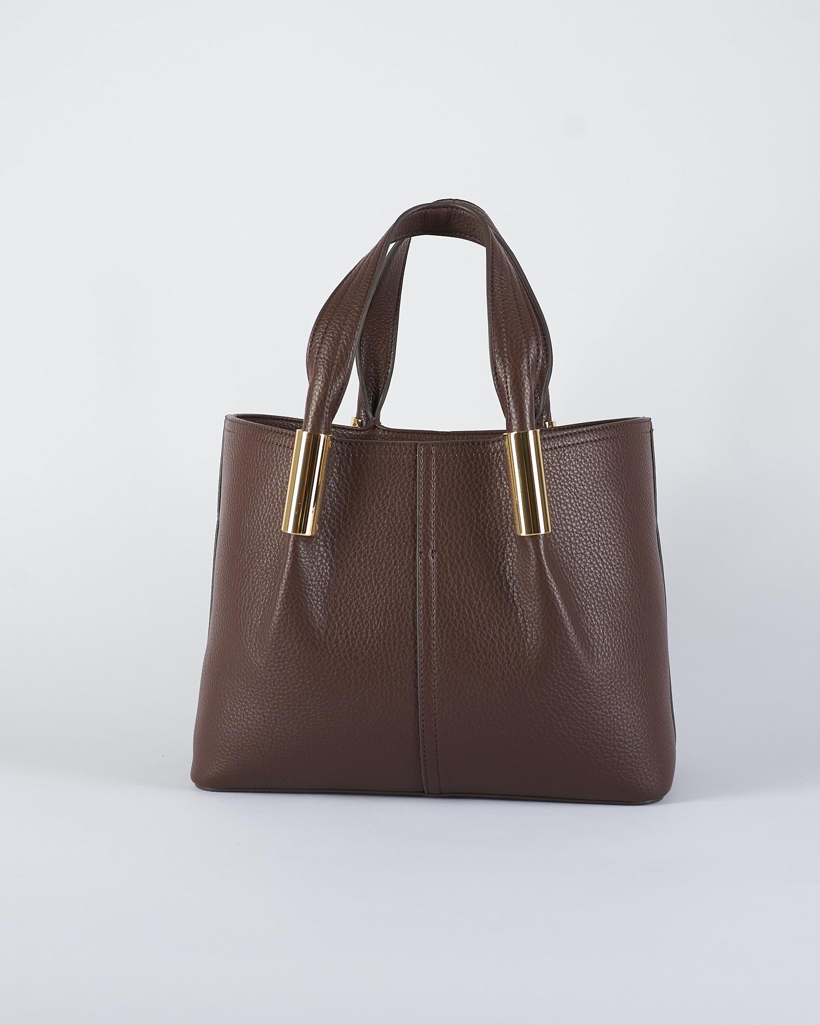 Borsa Tote media Coffee con dettagli logo BS42A56E2 EA3 ELISABETTA FRANCHI 