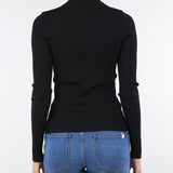 Maglia lupetto Nero a coste TP3243 6 TWIN SET 