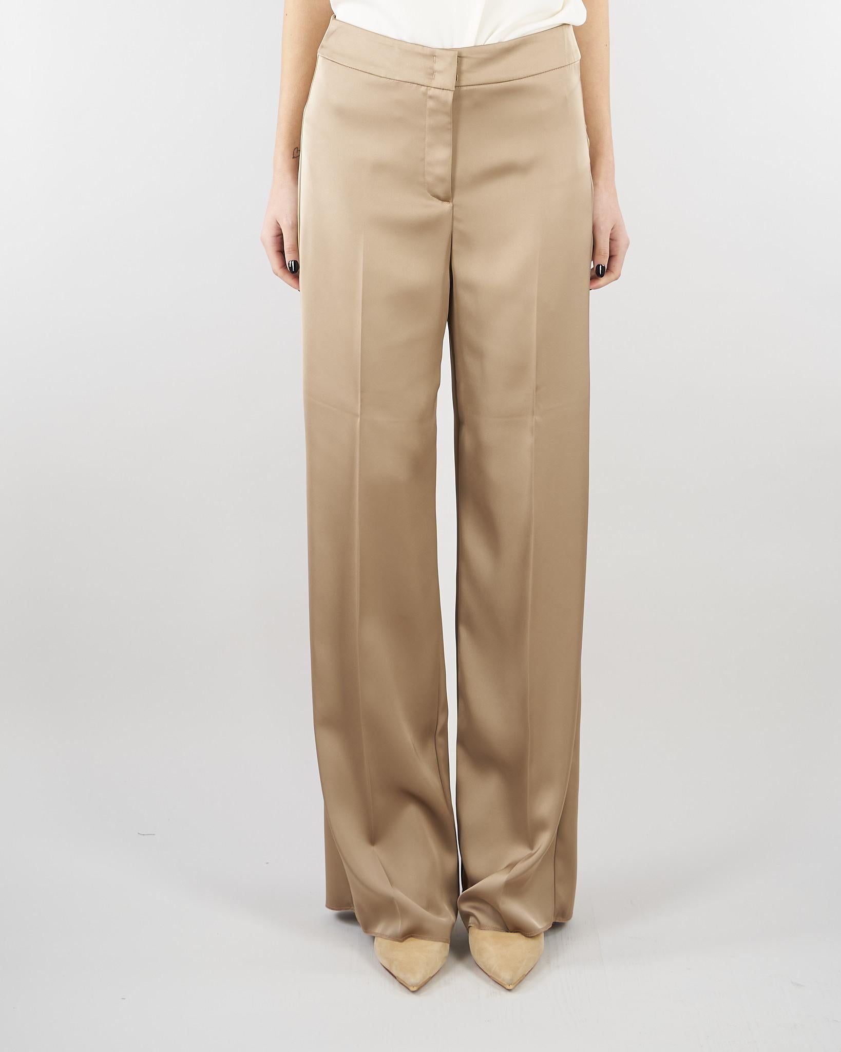 Pantaloni Tortora in doppio raso PBPFINANZA 6 PENNY BLACK 