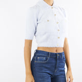 Mini cardigan Starlight in maglia con bottoni gioiello MK53T57E2 EA7 ELISABETTA FRANCHI 