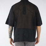 Maglia in crochet Nero Oversize MA3609 9 I'M BRIAN 
