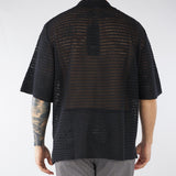 Maglia in crochet Nero Oversize MA3609 9 I'M BRIAN 