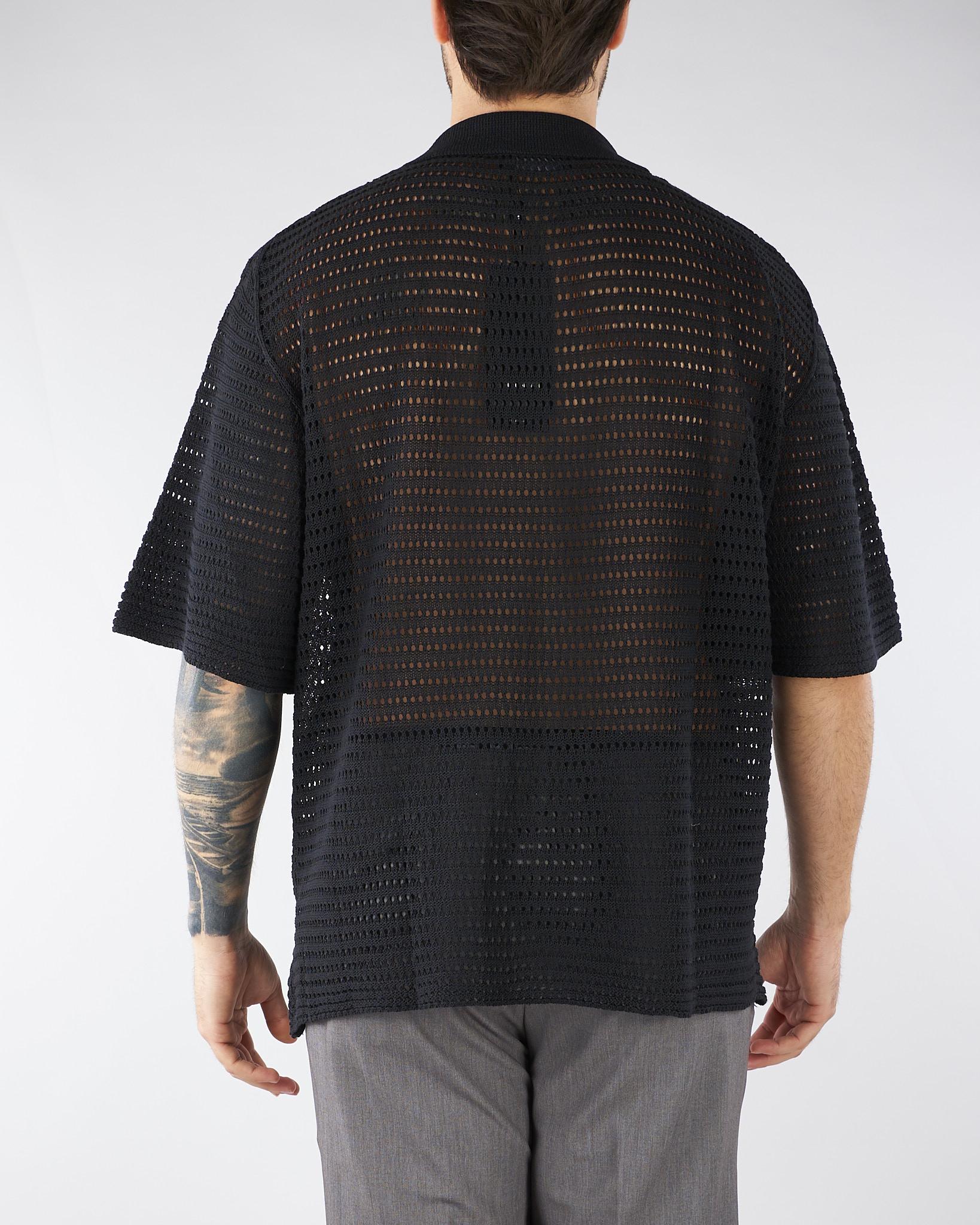 Maglia in crochet Nero Oversize MA3609 9 I'M BRIAN 