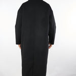 Cappotto Nero Oversize doppiopetto in pura lana B6F0026 99 AMARANTO 