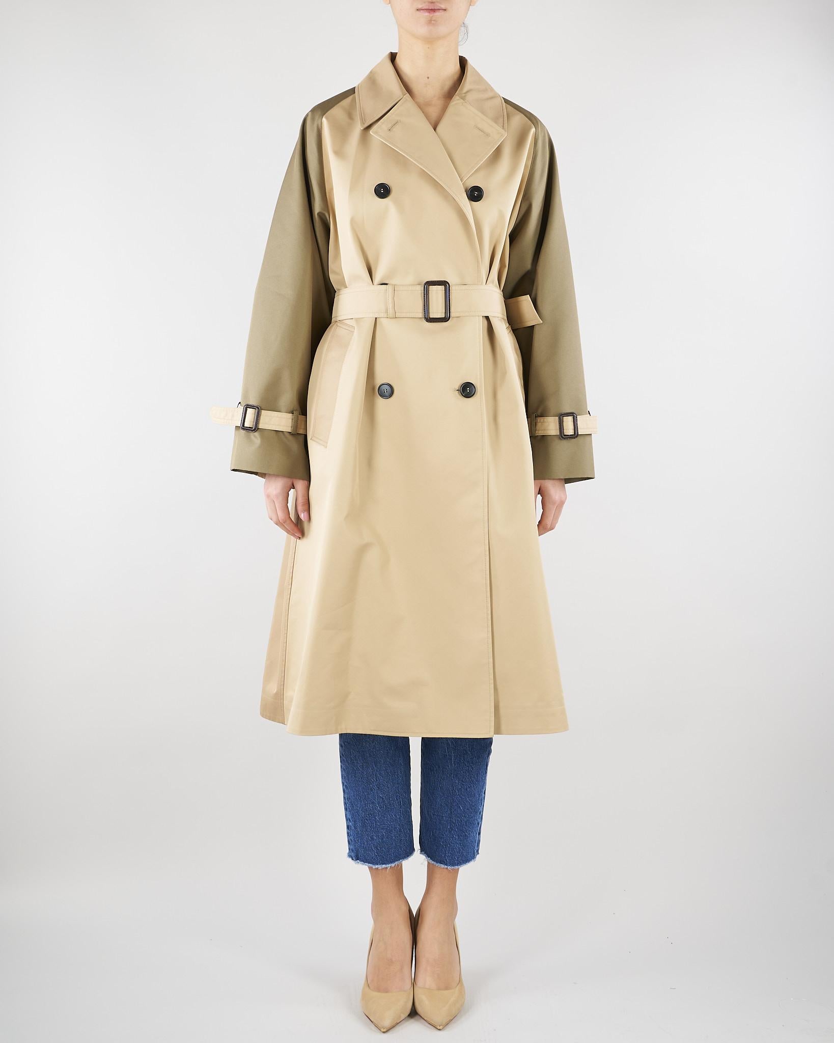 Trench beige reversibile in gabardina antigoccia WKDCANASTA 24 MAX MARA WEEKEND 