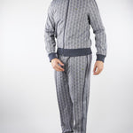 Felpa Grigio in jacquard con zip Paris SH1368 41I LACOSTE 