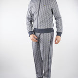 Felpa Grigio in jacquard con zip Paris SH1368 41I LACOSTE 