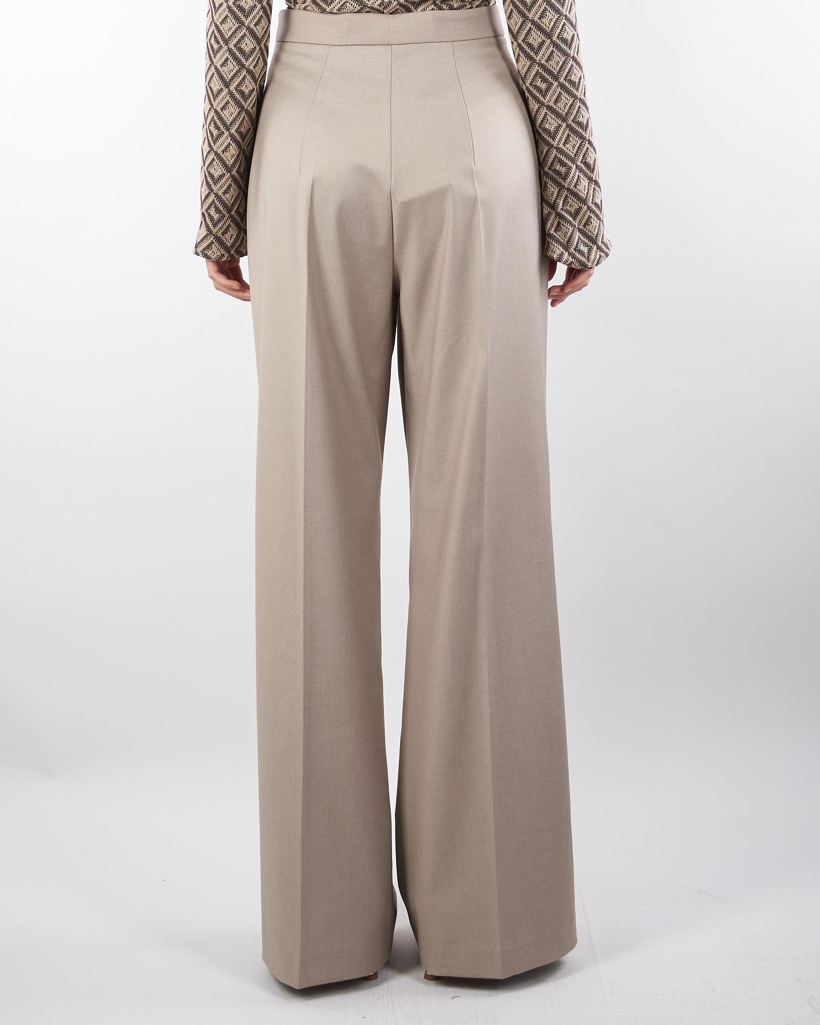 Pantalone Taupe wide leg BHPA010A 35 BOHEMIAN VI 