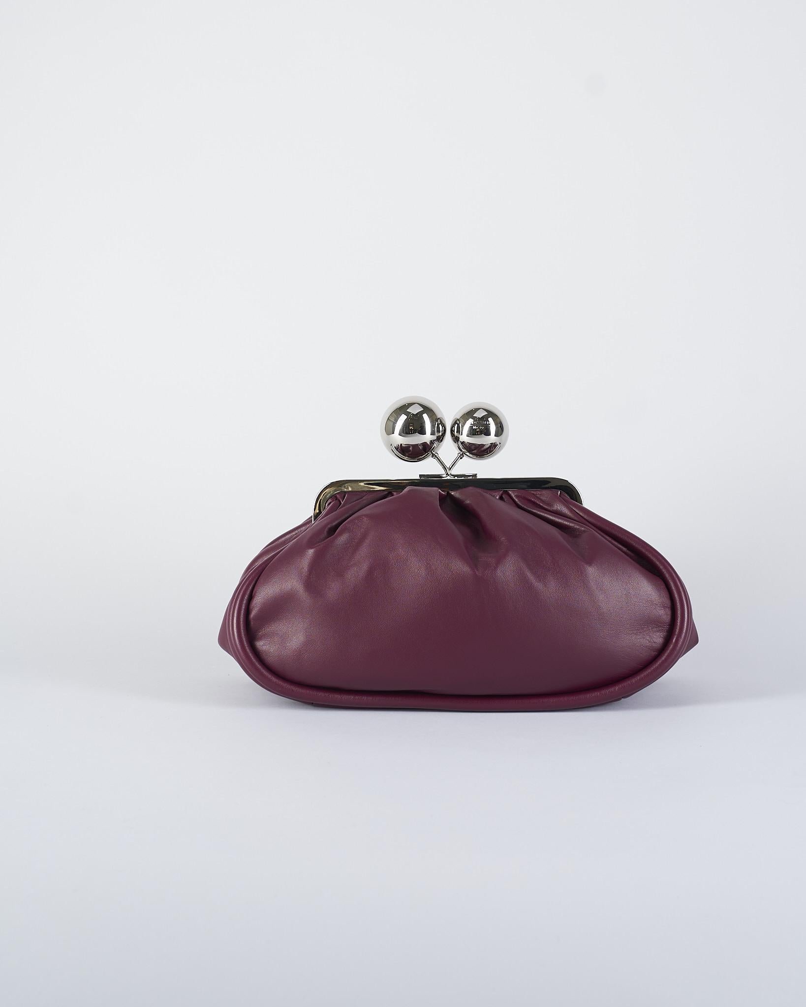 Borsa Bordeaux Pasticcino Bag medium in nappa lucida MILVANEW 74 MAX MARA WEEKEND 