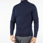 Maglia lupetto Blu in misto lana DK97014 89 DIKTAT 