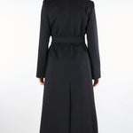 Cappotto Nero in drap di pura lana LORIANA 13 MAX MARA STUDIO 
