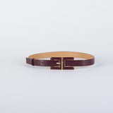 Cintura Merlot in pelle con fibbia logo CT58S57E2 EA4 ELISABETTA FRANCHI 