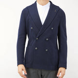 Giacca in maglia doppiopetto con bottoni in metallo Paoloni