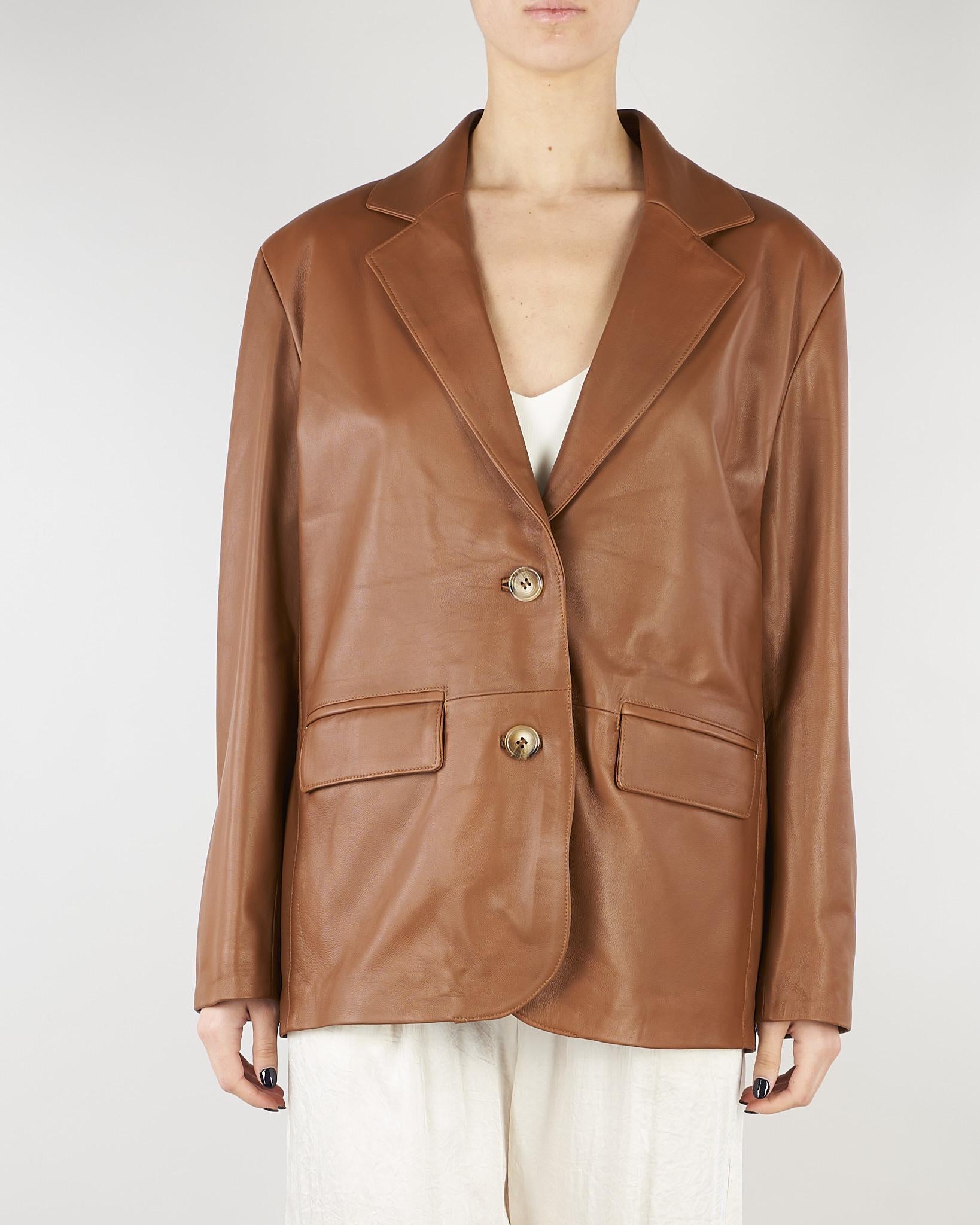 Blazer Cuoio in Vera Pelle TAB0178 66 VICOLO 