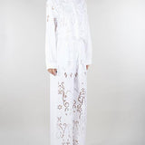 Pantalone Bianco in cotone NS234 01 NO SECRETS 