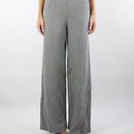 Pantaloni Grigio ampi in jersey gessati RISTORO 1 PENNY BLACK 