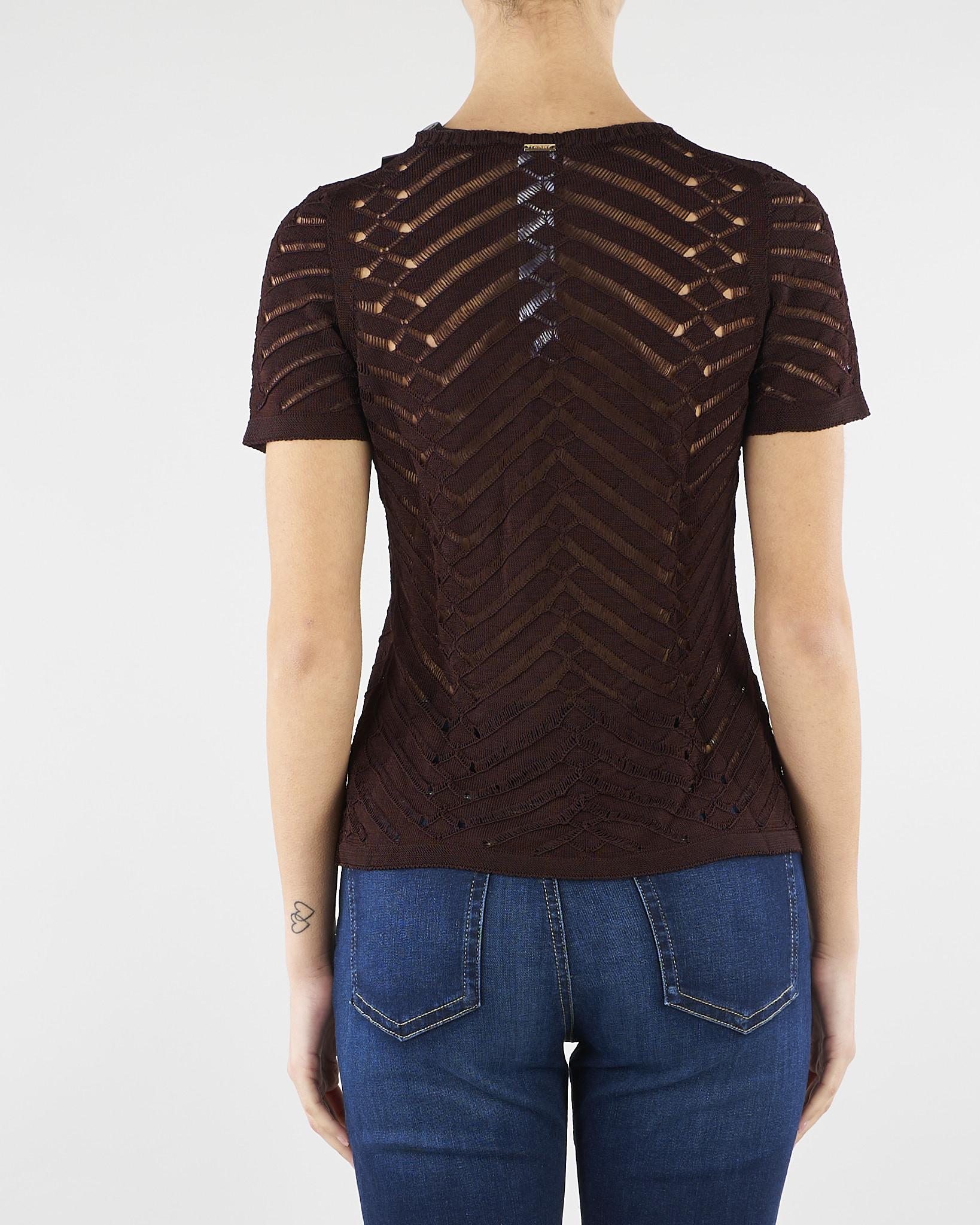 Maglia Coffee fitted chevron TT3101 12110 TWIN SET 