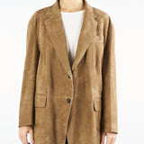 Blazer Taupe over in suede ROLANDA 1 MAX MARA WEEKEND 