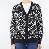 Cardigan Jacquard Nero-Bianco NS150 00 NO SECRETS 