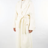 Cappotto Milk in panno di lana double CP68D56E2 DZ9 ELISABETTA FRANCHI 