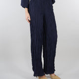 Pantalone Blu dritto con elastico in vita SP5PR004 3000 ICONA 