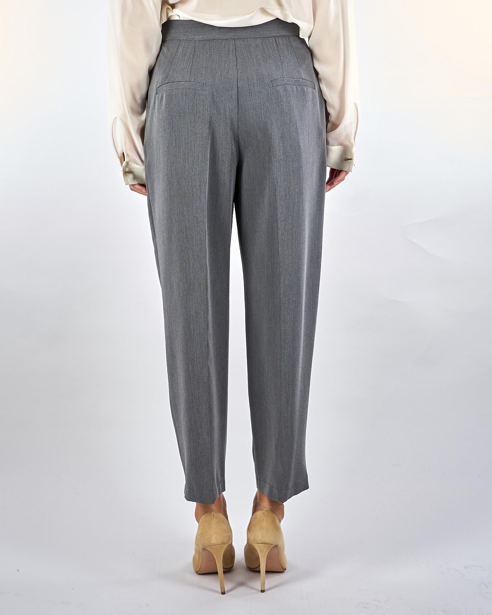 Pantaloni Grigio a vita alta PEY7KIC 98 IMPERIAL 