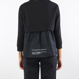 Maglia Nero in felpa con dettagli in popeline MD00656E2 110 ELISABETTA FRANCHI 