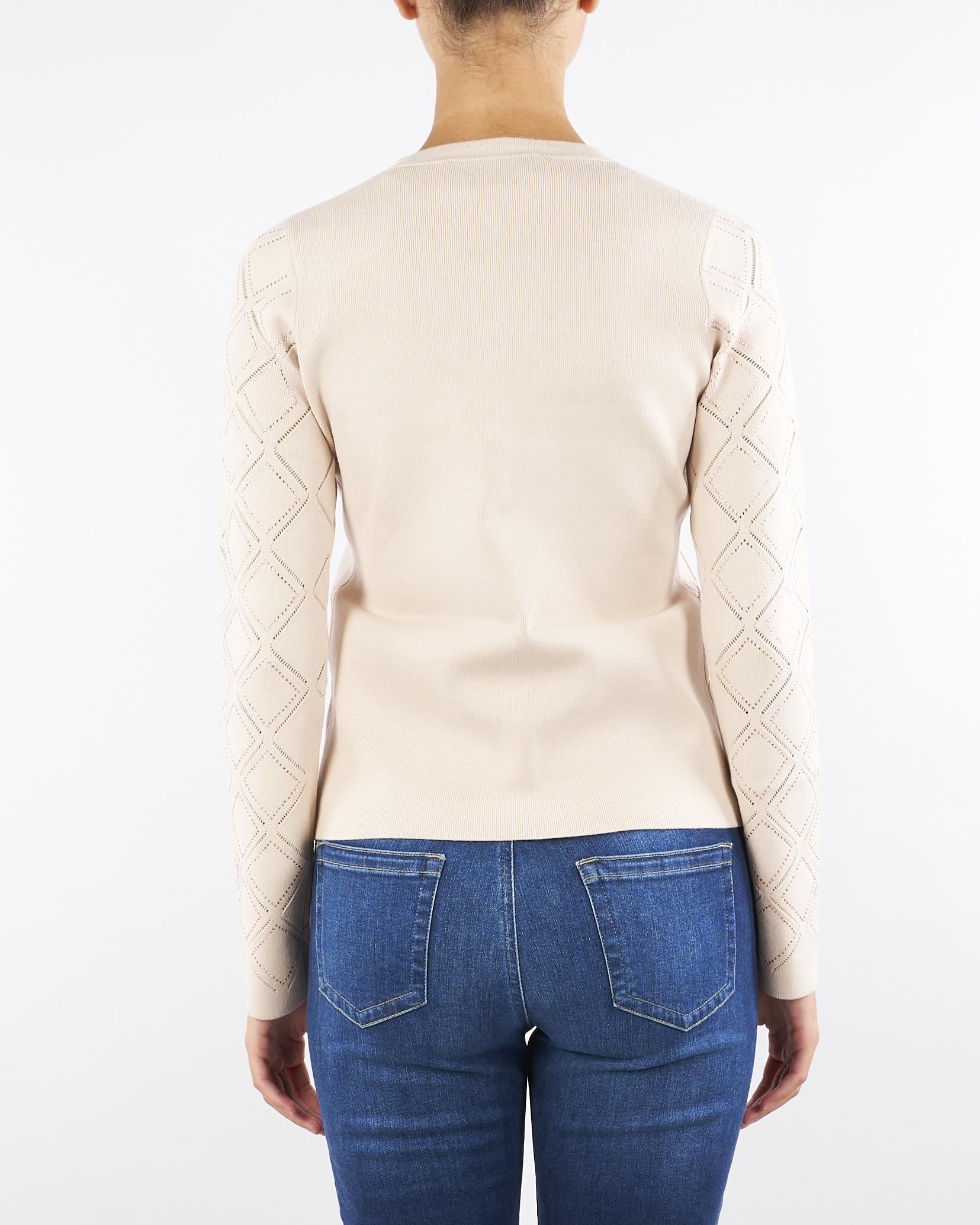 Cardigan e top Cipria con strass RF5202MS99E 22901 BLUGIRL 