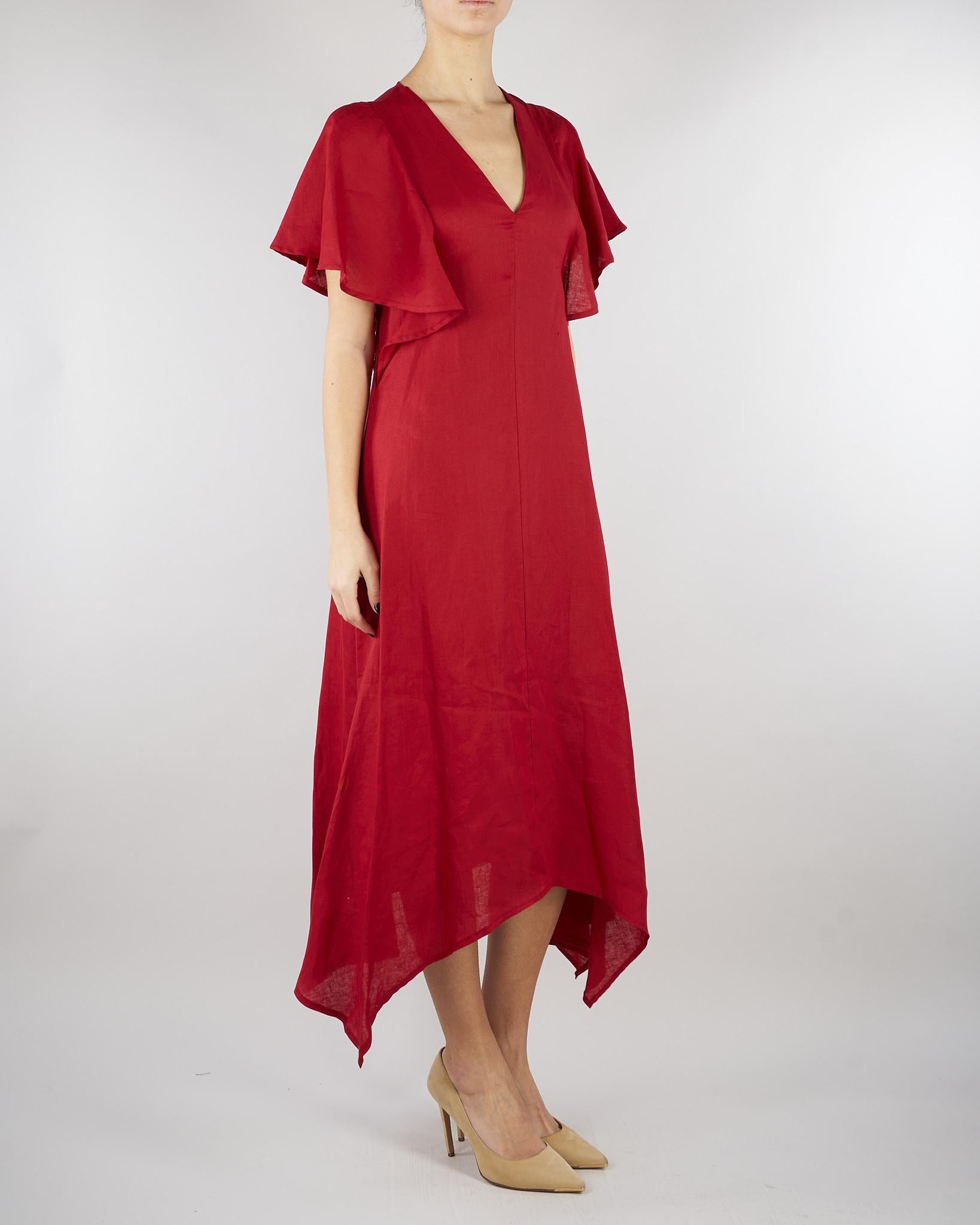 Abito Rosso in lino SP5LE042 4031 ICONA 