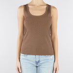Top Nocciola in jersey lucido con strass all over MLMORATABLING 1 MARELLA 